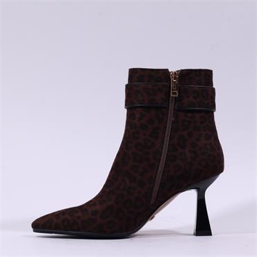 Una Healy Reason To Behave Strap Boot - Dark Leopard